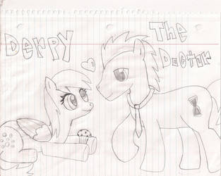 Doctor Whooves and Derpy