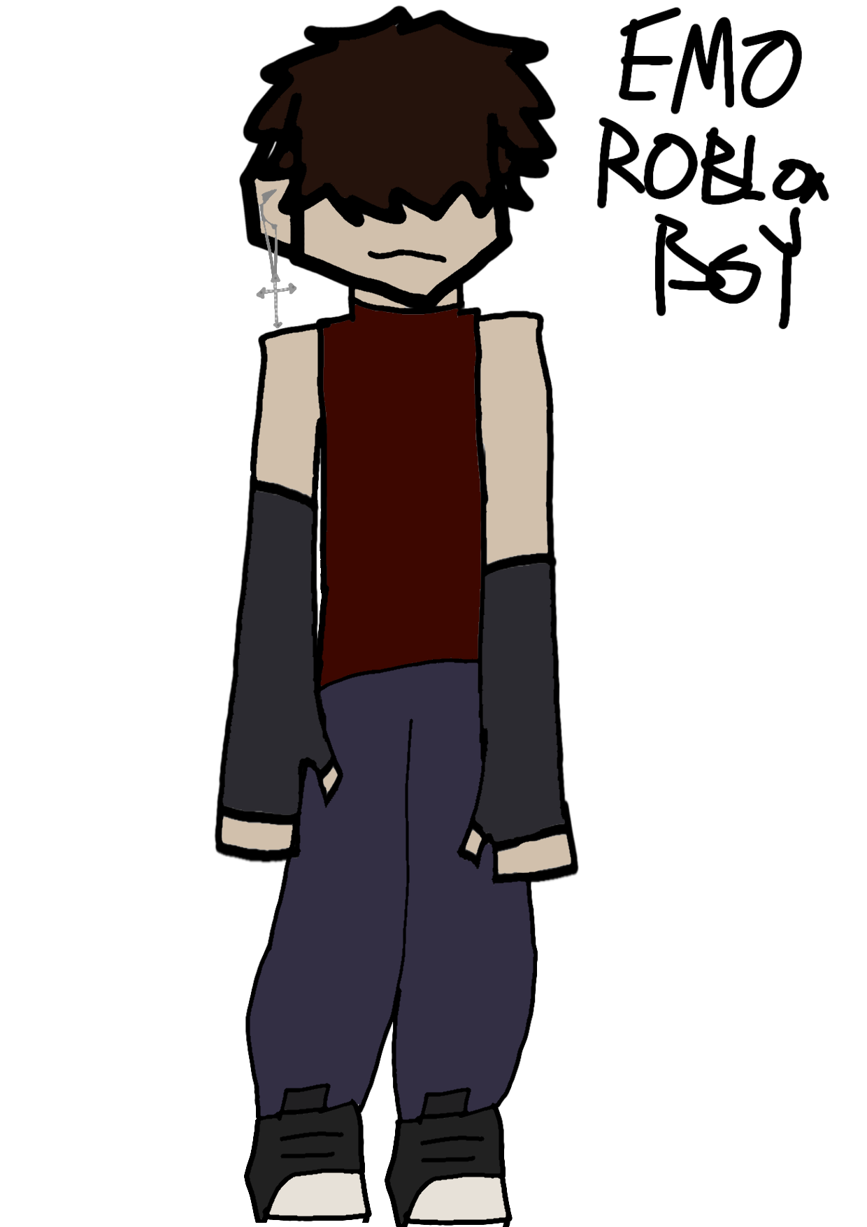 Emo Roblox boy by XxYukidrawsxX on DeviantArt