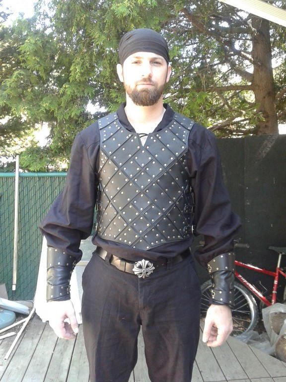 Studded leather armor by marcuslerenard on DeviantArt