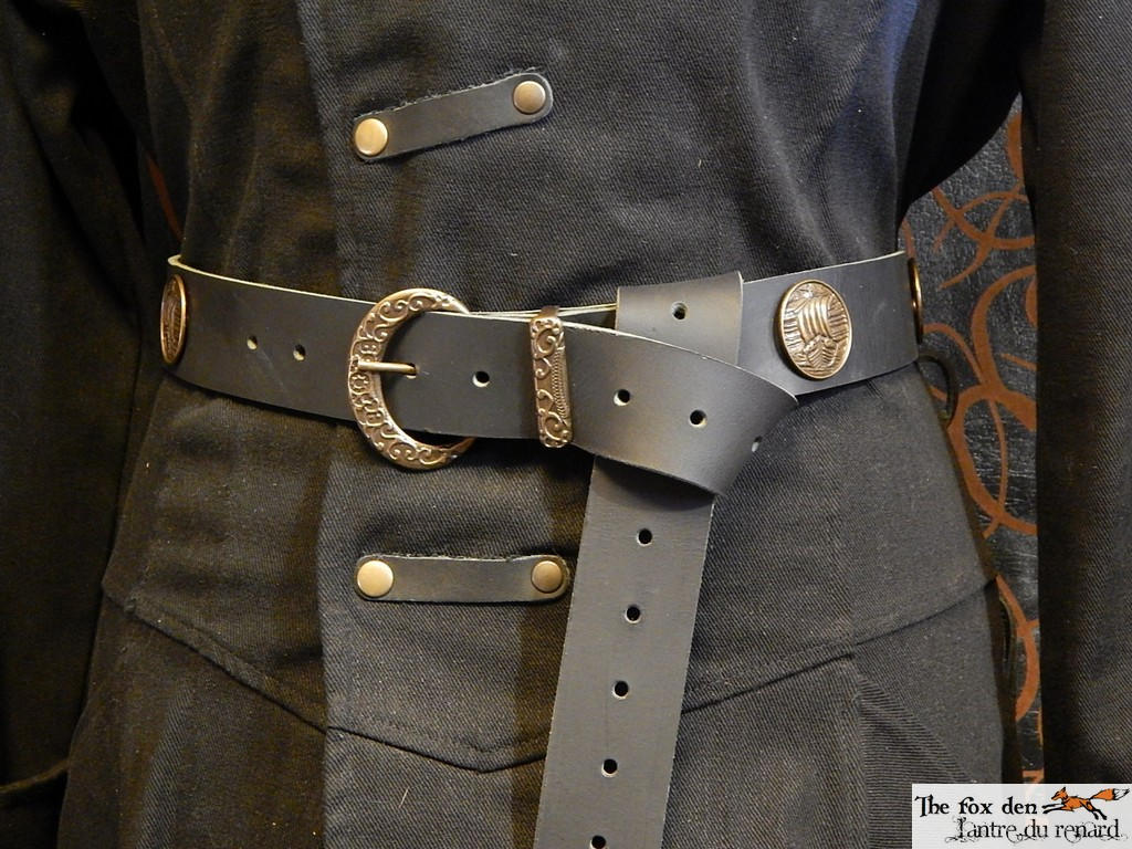 Long heavy leather belt with viking concho by marcuslerenard on DeviantArt