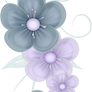 Blue Flowers PNG by PVS