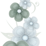 Green Flowers PNG by PVS