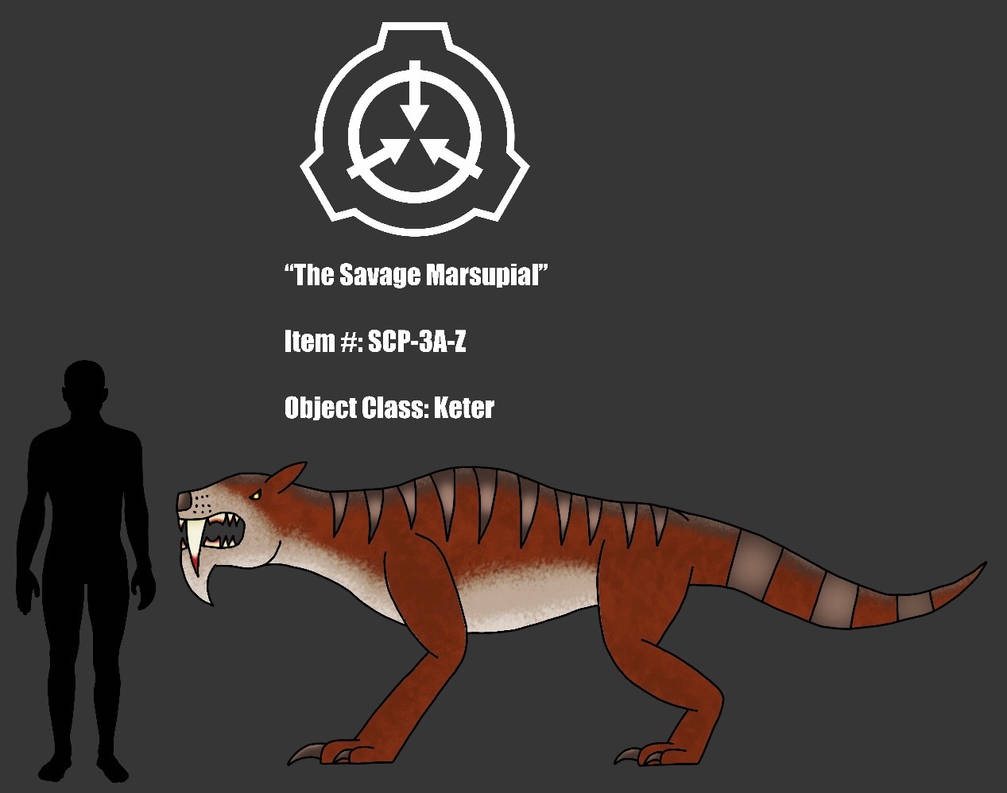 SCP OC: SCP-3A-Z (The Savage Marsupial) by LordOverCharge on DeviantArt
