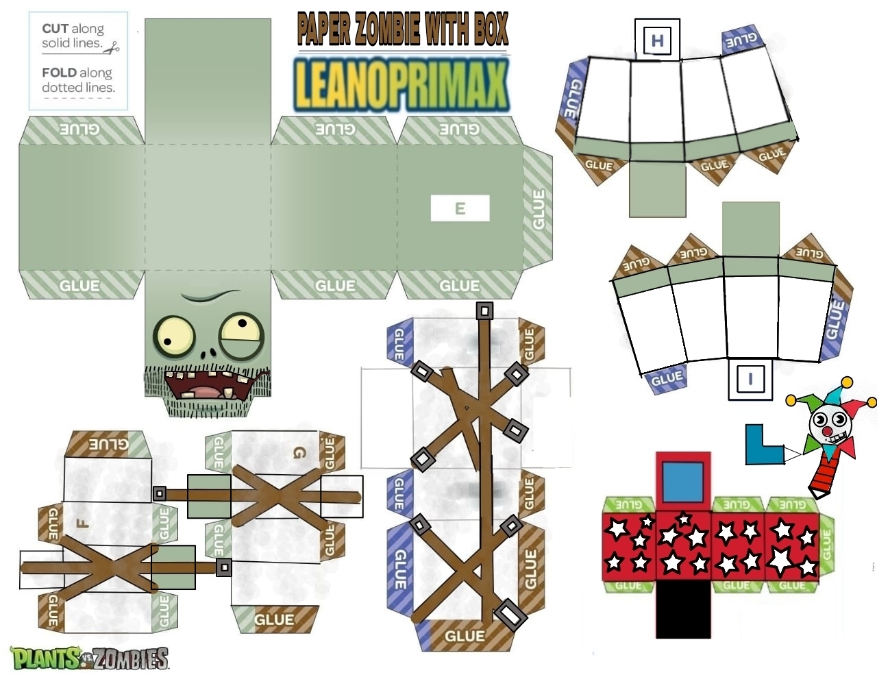 Mini Box Zombie Papercraft Zombie with Box by LEANOPRIMAX1238 on DeviantArt
