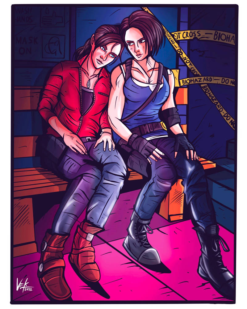 Jill and Claire by Vektoriam on DeviantArt