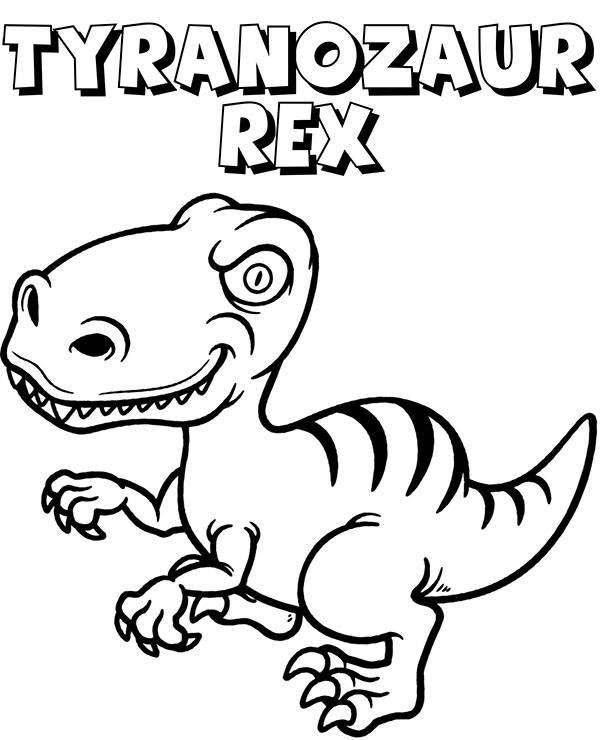 Tyranozaur Rex kolorowanka by E-kolorowanki on DeviantArt
