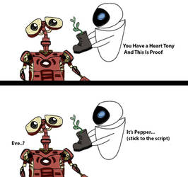 Wall-E as Iron Man (Crossover pt. 2) VER.2