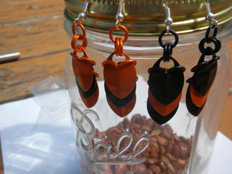 Halloween Scale earrings!