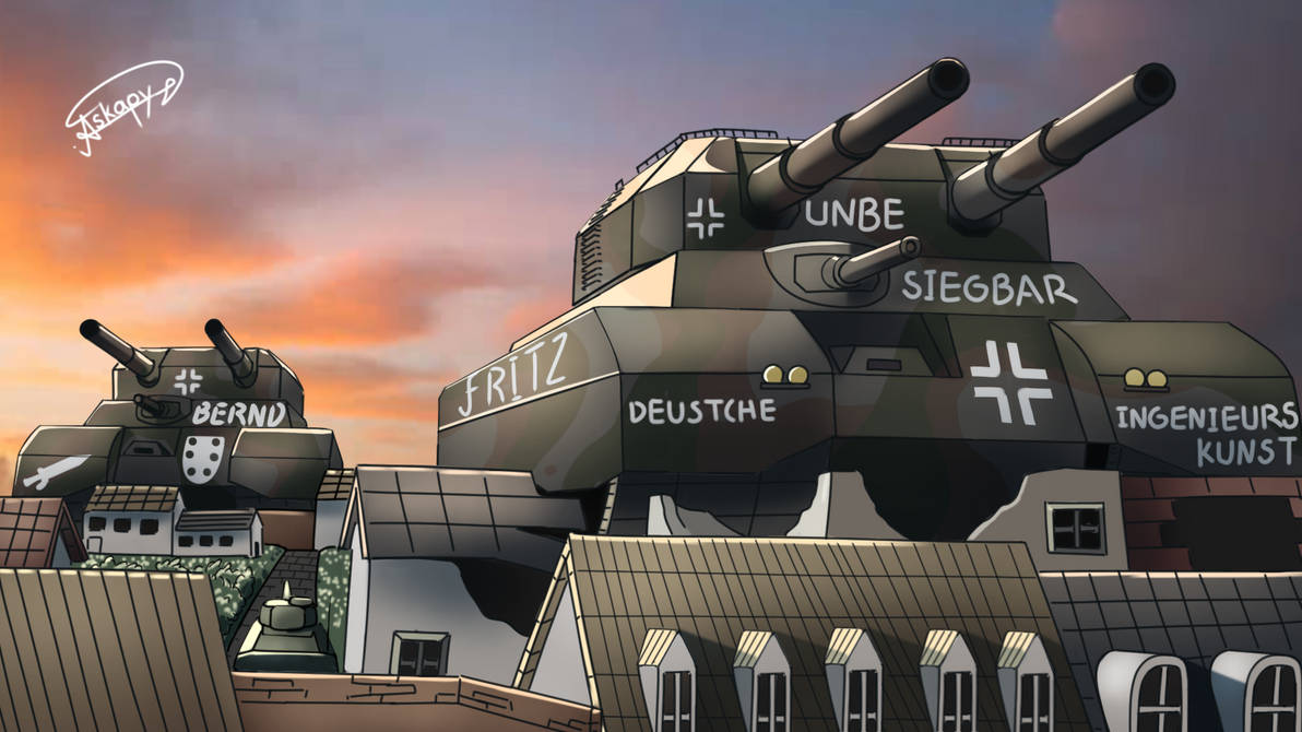 Twin Tanks (Ratte) by Askapy on DeviantArt