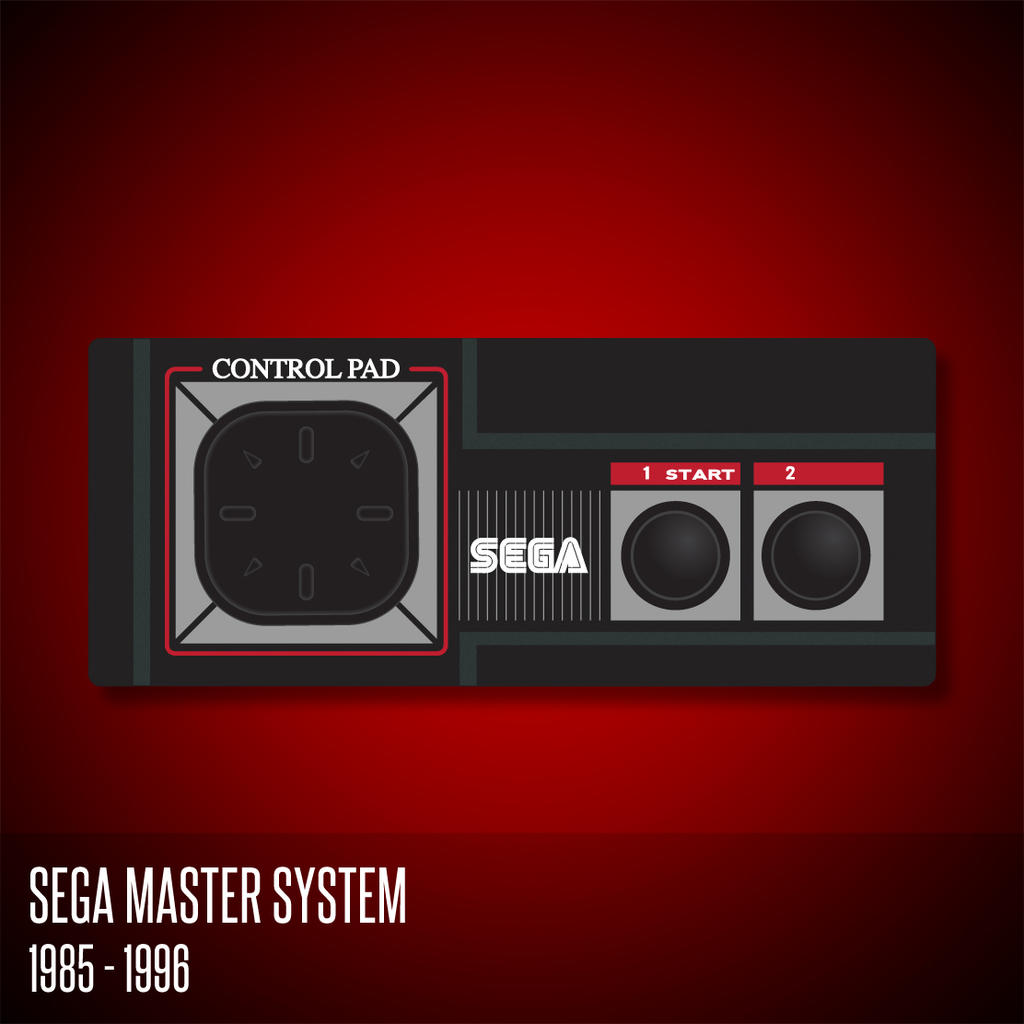 Sega Master System Controller by deebeeArt on DeviantArt