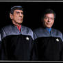 Original Star Trek Crew in DS9 Uniforms Updated