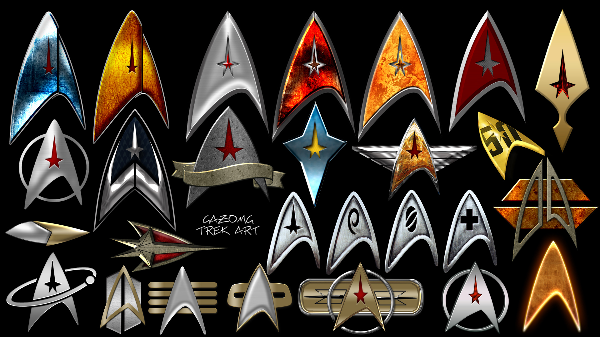 Star Trek Deltas and Logos