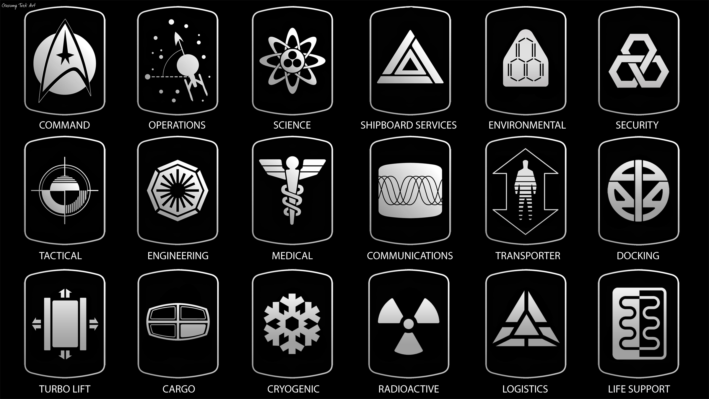 Star Trek Signage Department Logos and Insignia by Gazomg on DeviantArt