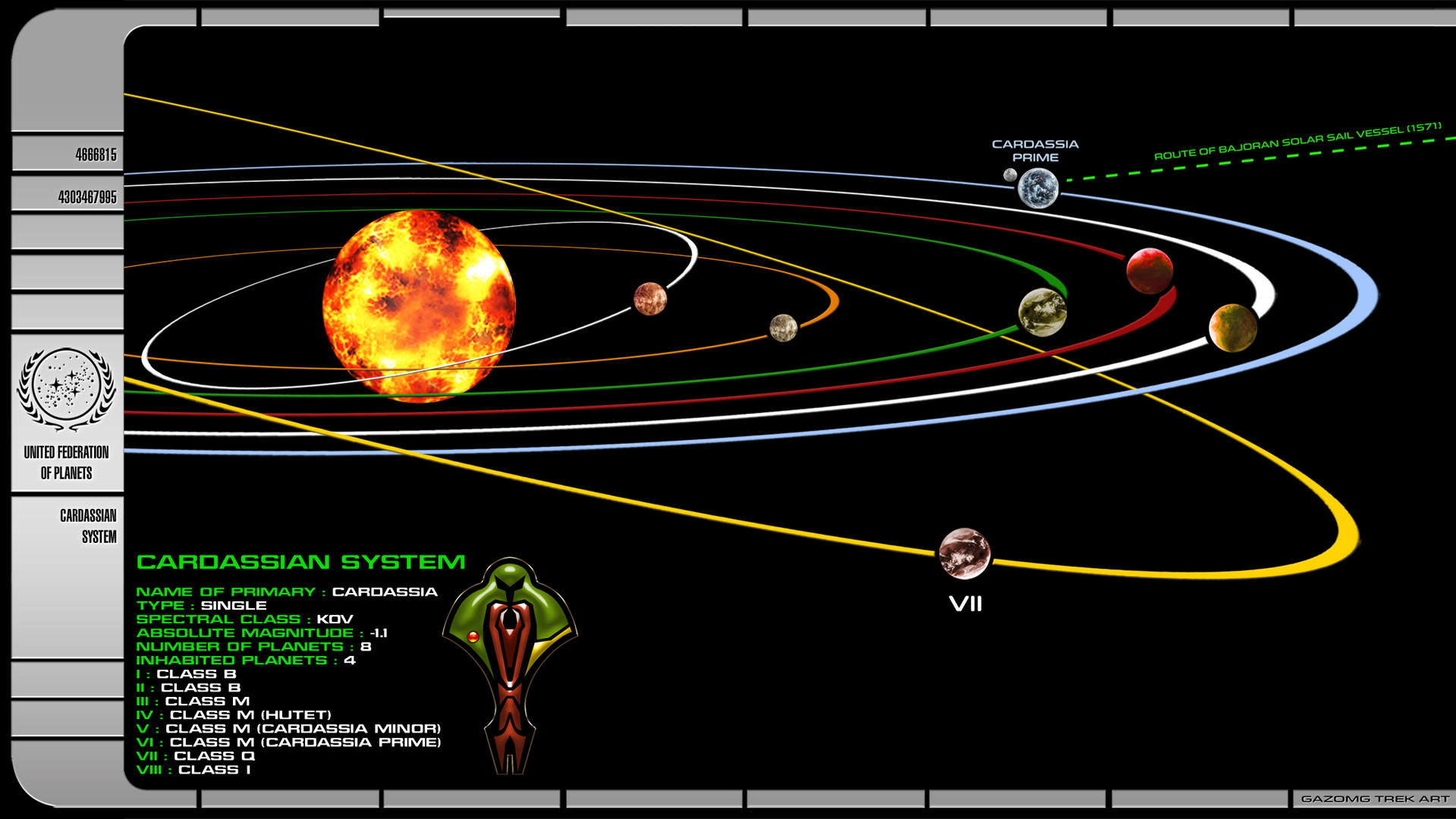 Star Trek Cardassian Union Map by Gazomg on DeviantArt