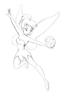 Tinker Bell - Line Art