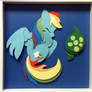 [SOLD] Sleepy Rainbow Dash Shadowbox