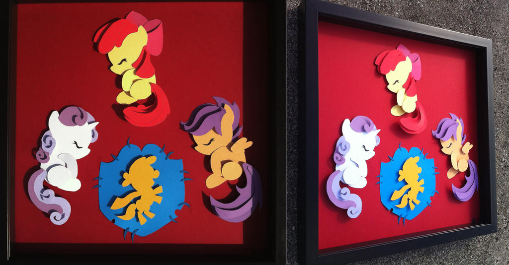 Commission: Sleepy CMC Shadowbox