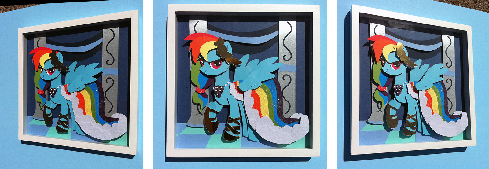 Shadowbox:  Gala Dress Rainbow Dash