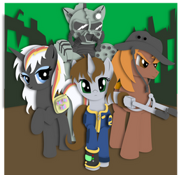 Commission Mock-up: Fallout Equestria Shadowbox