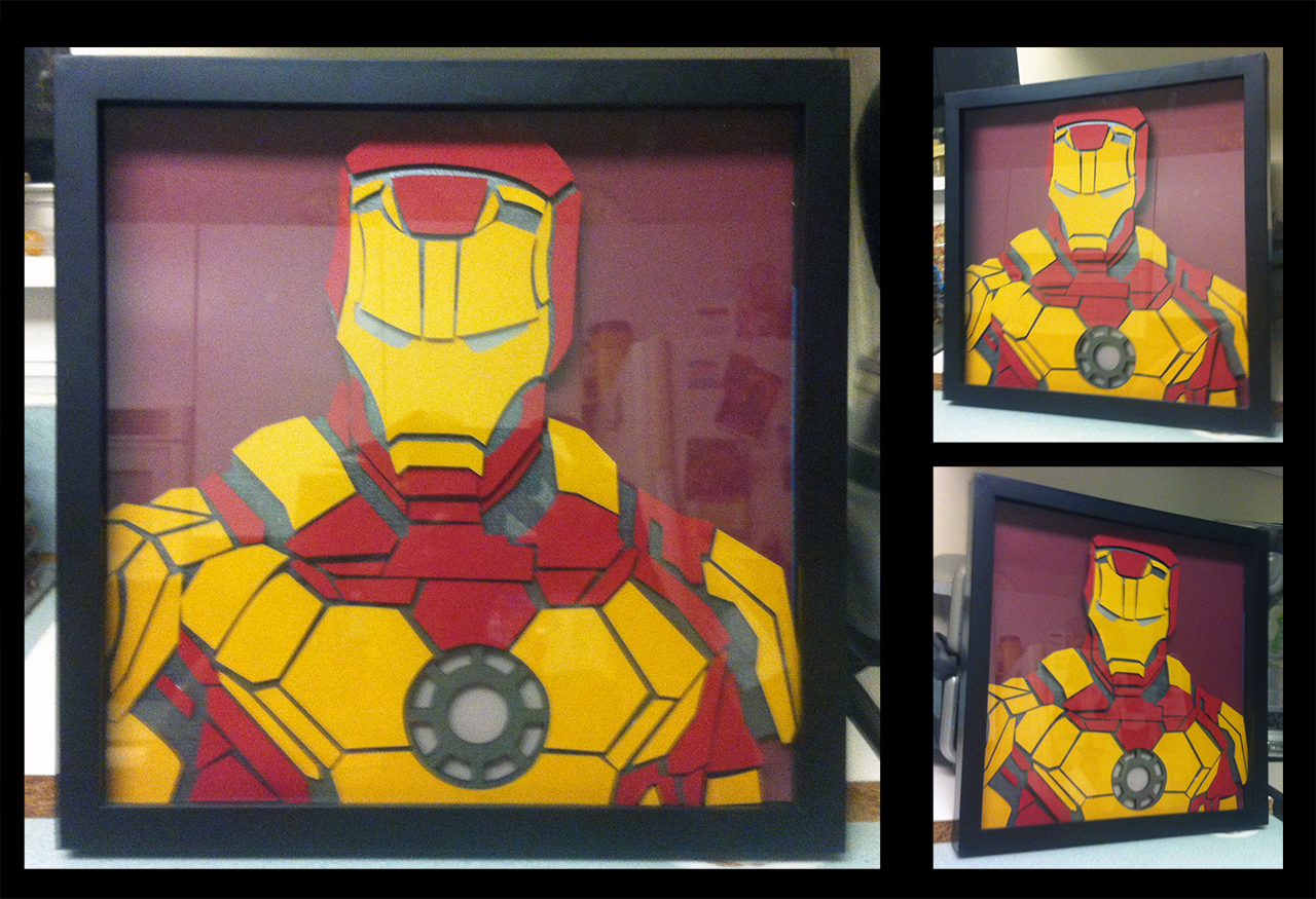 Commission:  Iron Man Shadowbox