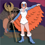 Shadowbox Mock-up:  Sorceress Of Castle Grayskull