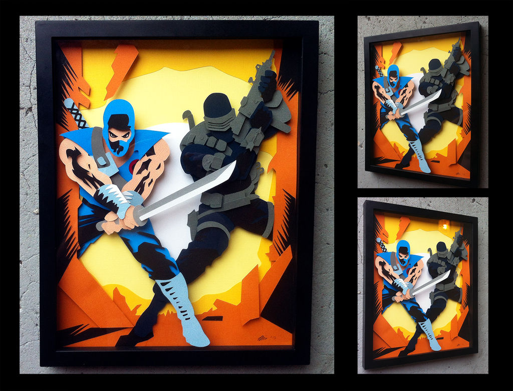 Commission: GI-Joe #46: Storm Shadow + Snake-Eyes