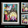 Commission: Studio Ghibli Shadowbox