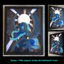Stained Glass Luna Shadowbox