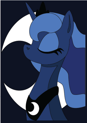 Nightmare Nights 5 x 7 Class Luna by The-Paper-Pony