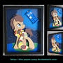 11x14 Doctor Whooves with Scarf Shadowbox