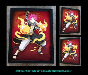 11x14 Natsu Dragneel Shadowbox