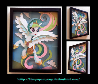 11x14 Frolicking Celestia Shadowbox