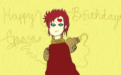 Happy Bday, Gaara