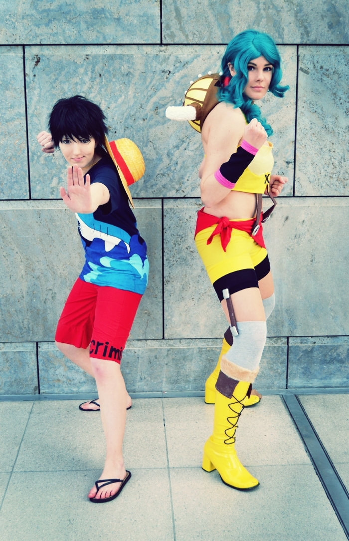 One Piece - Luffy and Lily Enstomach Cosplay