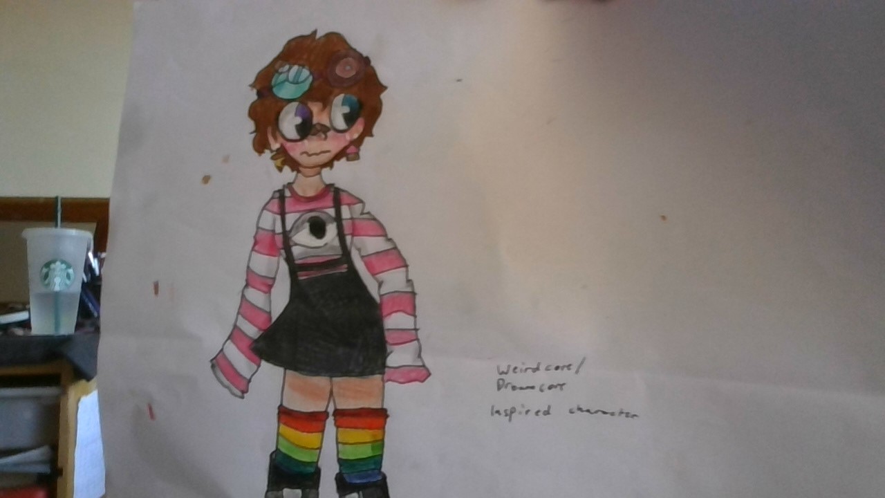 Weirdcore/Dreamcore inspired character by SmolGreenSpaceDorito on DeviantArt