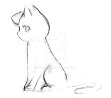 Anime Cat Sketch