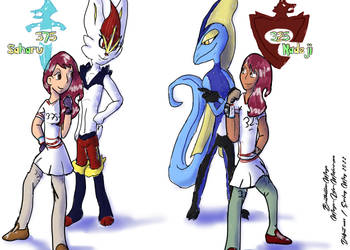 PKMN Fanart - Saharu et Nadeji (Pokemon E et B)