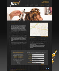 Hairdresser website design 2