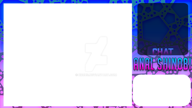 Blue/Pink Pentagon Twitch Overlay