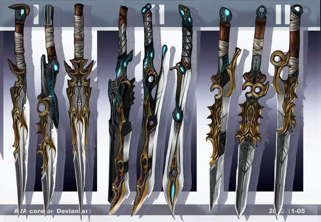 3 Fantasy weapon remake sets - Adoptables open by AVA-core on DeviantArt