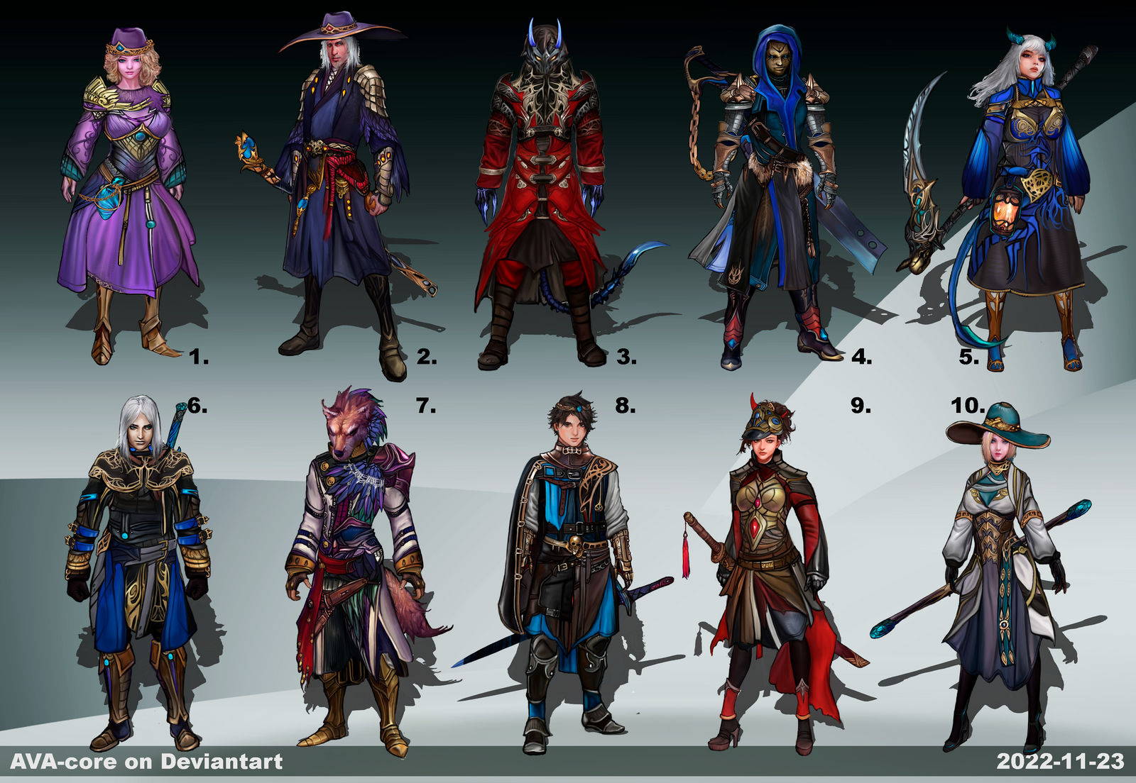 Oc Fantasy Races 10-Fantasy - OC - Adoptables closed by AVA-core on DeviantArt
