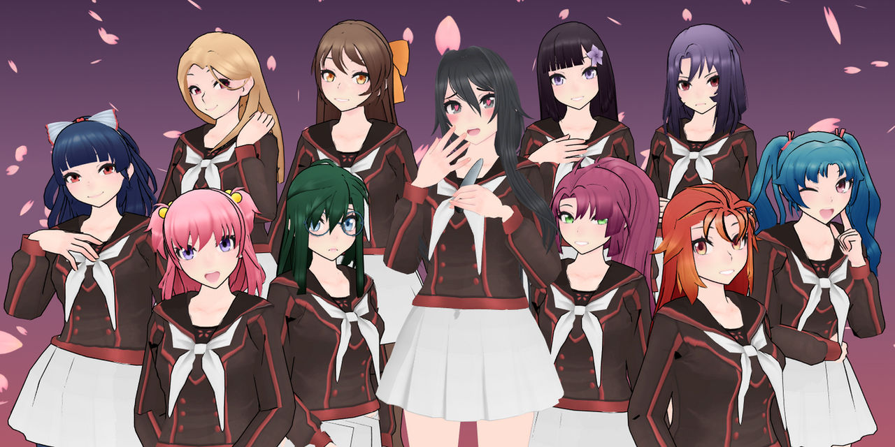 Yandere Simulator 1980's Rivals MMD by CANDIIAPPL on DeviantArt