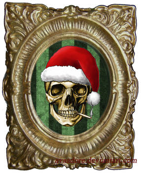 Christmas Skull Card