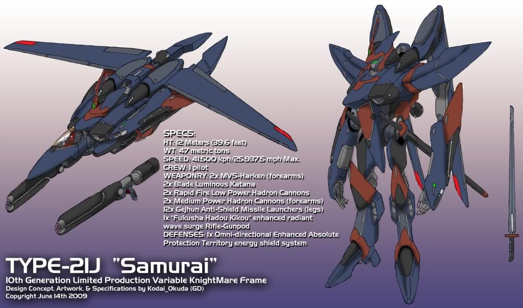 Code Geass Sameri Suit Code Geass Type-21J Samurai by Kamikage86 on DeviantArt