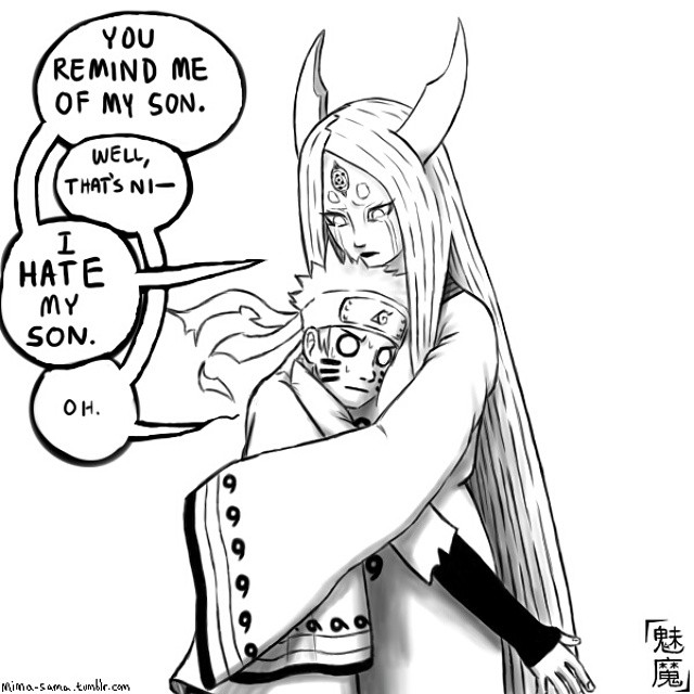 Naruto Kaguya Hug by Kamikage86 on DeviantArt