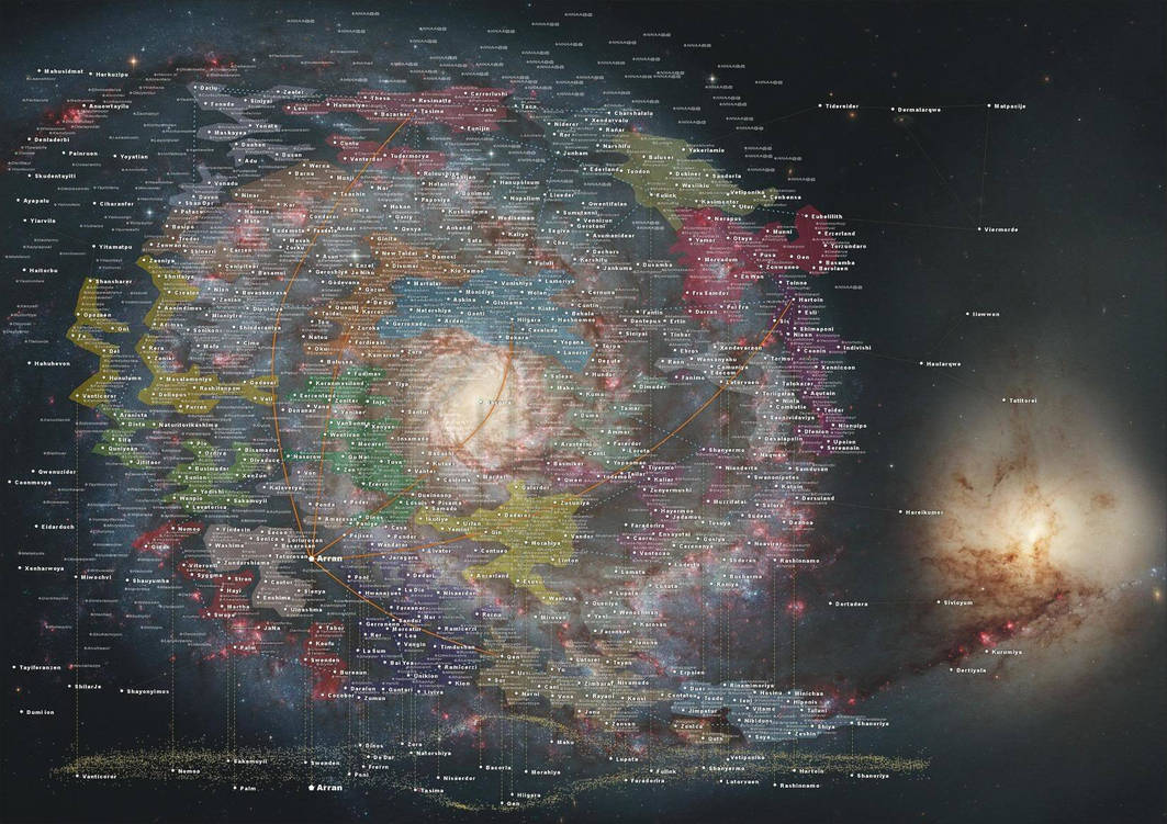 Карта галактики звездных войн