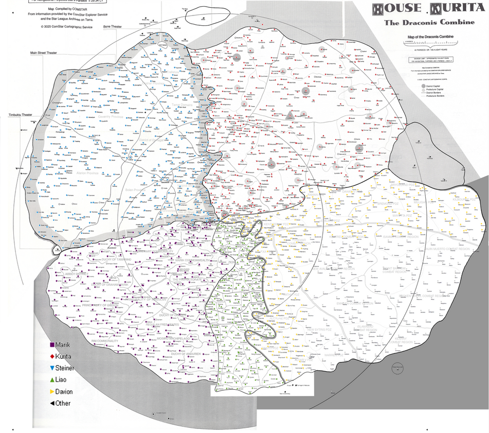 Battletech Inner Sphere Houses Map by Kamikage86 on DeviantArt