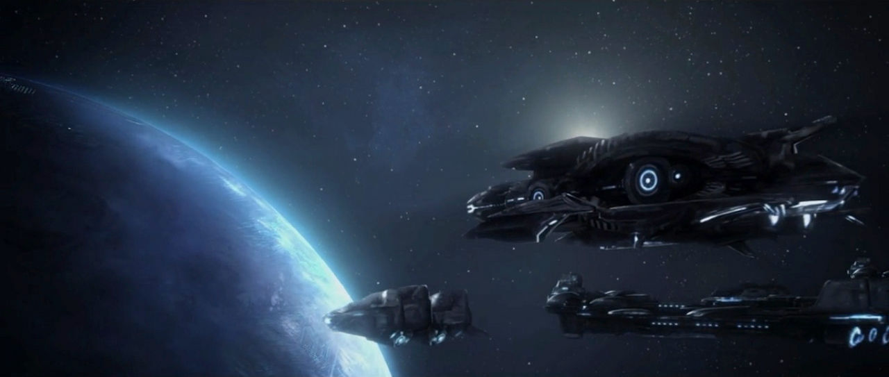 Ancient Human Fleet approaching Forerunner Planet by Kamikage86 on ...