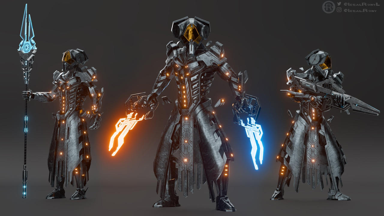 Forerunner Guardian Model Forerunner Warrior Servant Models by Kamikage86 on DeviantArt