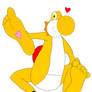 Goldie Foot gives you her foot.